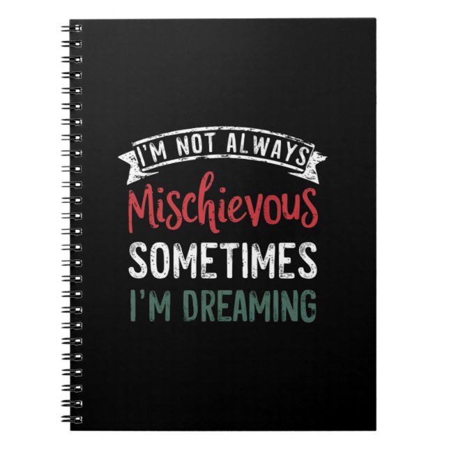 Caderno Espiral livro de notas de sonho (Frente)