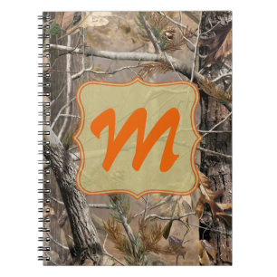 Caderno Espiral Livro de Notas Iniciais da Camouflage Hunting Mono