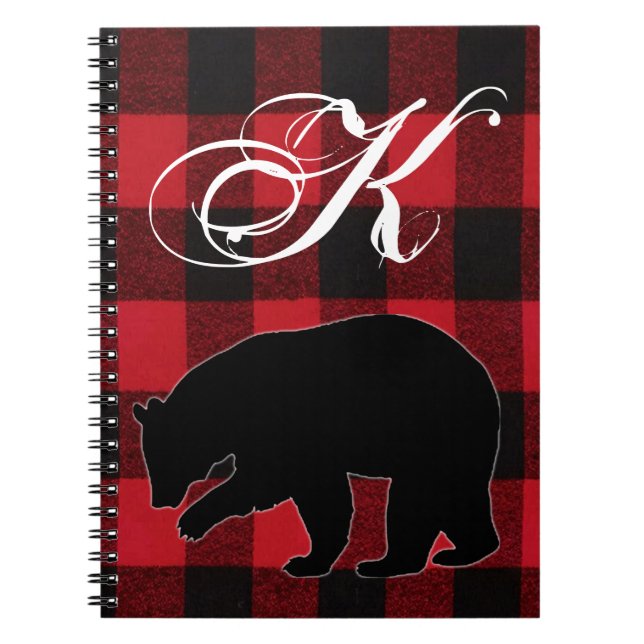 Caderno Espiral Livro de Notas Personalizadas Red Buffalo Xadrez B (Frente)