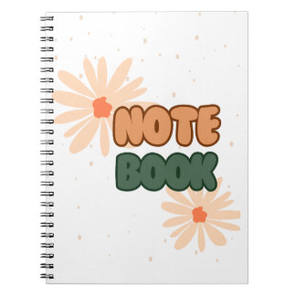 Caderno Espiral Livro de notas simples e bonito