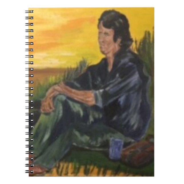 Caderno Espiral Livro de Notas/ Sozinho pelo rio (Frente)