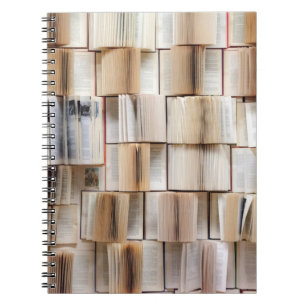 Caderno Espiral Livro de paredes decorativo