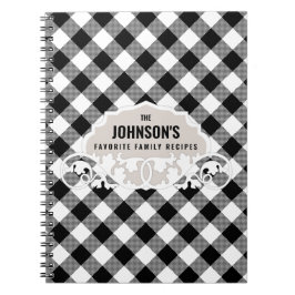 Caderno Espiral Livro de receitas da família Rustic Kitchen