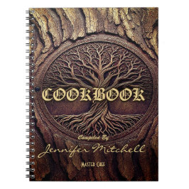 Caderno Espiral Livro de receitas da família Vintage personalizada