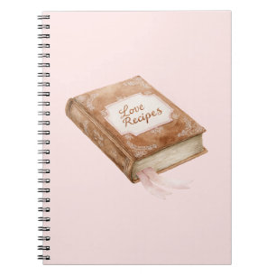 Caderno Espiral Livro de Receitas de Amor