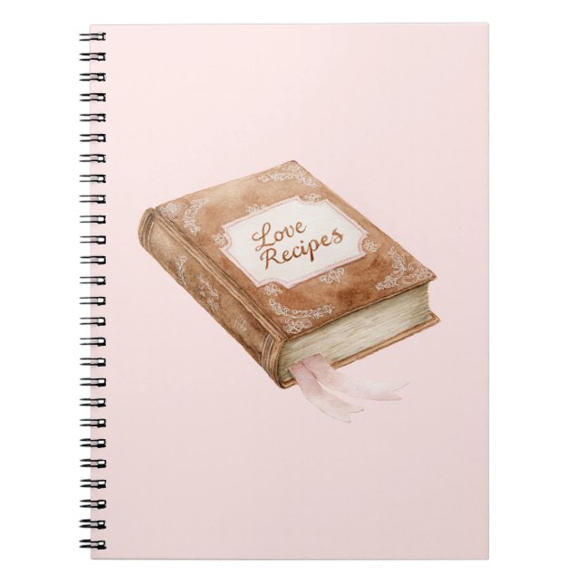 Caderno Espiral Livro de Receitas de Amor (Frente)
