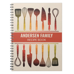 Caderno Espiral Livro de Receitas Familiares