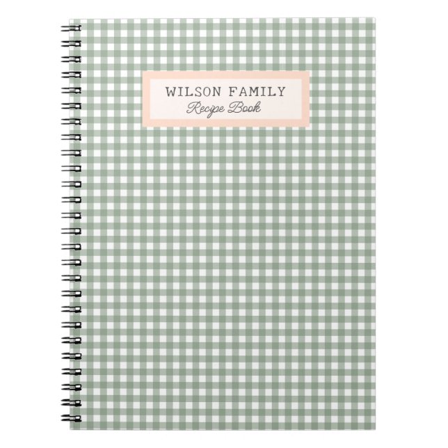 Caderno Espiral Livro de Receitas Familiares Personalizadas da Xad (Frente)