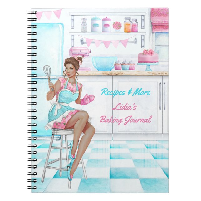 Caderno Espiral Livro de receitas — Fazenda e Cozinhar de Cozinha  (Frente)