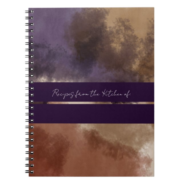 Caderno Espiral Livro de Receitas Personalizadas (Frente)