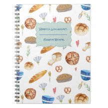 Livro de Receitas Personalizadas com Padrão de Pad