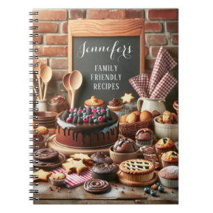 Caderno Espiral Livro de receitas personalizado