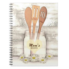 Caderno Espiral Livro de receitas personalizado do Mães