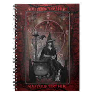 Caderno Espiral Livro de Sombras das Bruxas - Notebook (Vermelho)