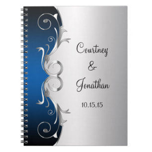 Caderno Espiral Livro de Visitas de Casamento com Redemoinhos Prat