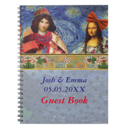 Caderno Espiral Livro de Visitas de Casamento Mona Lisa Caprichoso