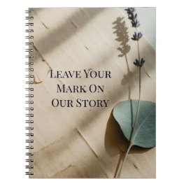 Caderno Espiral Livro de Visitas de Rosa Prensada | Floral Precios