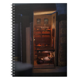 Caderno Espiral Livro Diorama - leitura na cama