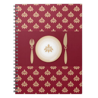 Caderno Espiral livro do cozinheiro do vintage