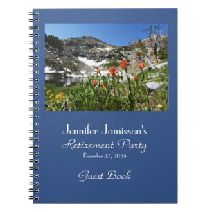 Caderno Espiral Livro dos convidados da reforma, Mountains Lake Wi