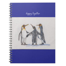 Caderno Espiral livro espiral dos pinguins