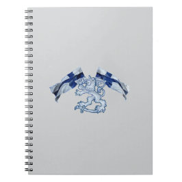 Caderno Espiral Livro Finlandês das Notas sobre o repouso