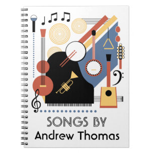 Caderno Espiral Livro Personalizado da Banda Bauhaus