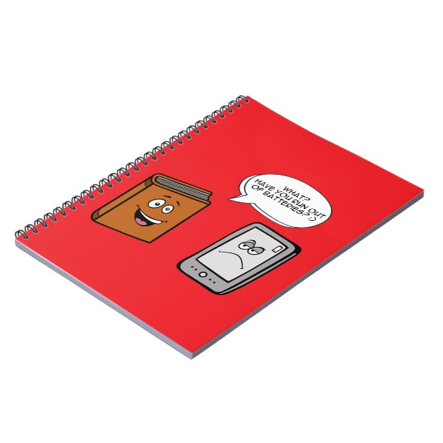 Caderno Espiral Livro vs eBook (Left Side)