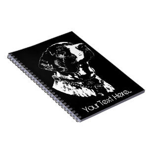 Caderno Espiral Livros de Anotações do Cachorro do Ponteiro
