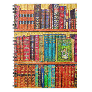 Caderno Espiral Livros de biblioteca