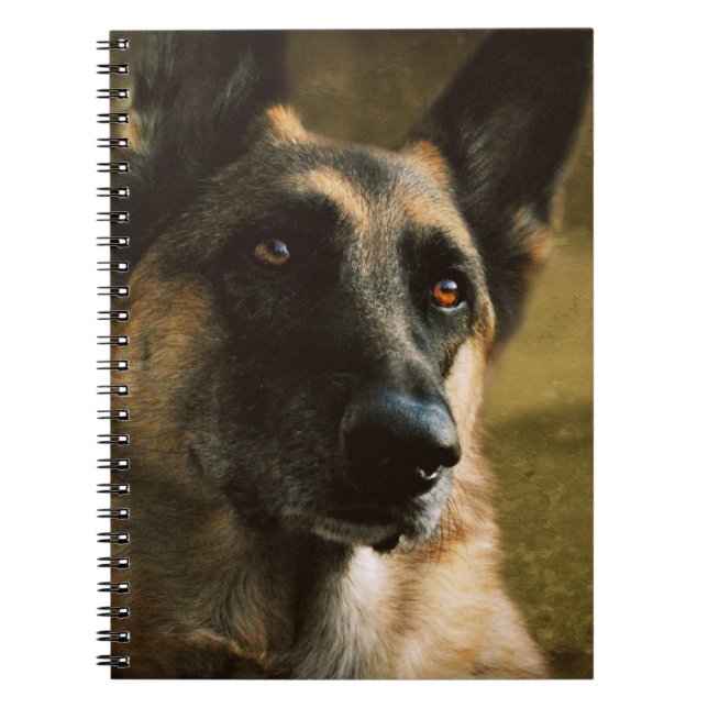 Caderno Espiral Livros de nota espirais do german shepherd (Frente)