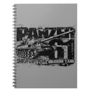 Caderno Espiral Livros de Notas do Panzer 61