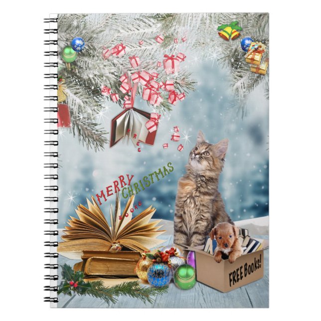 Caderno Espiral Livros gratuitos para o Natal (Frente)
