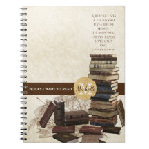 Livros que Quero Ler Notebook Vintage