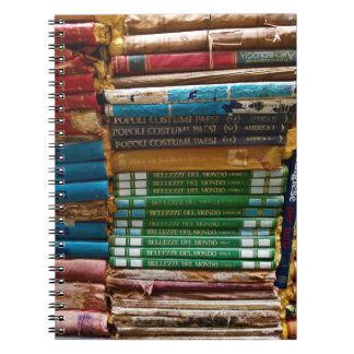 Caderno Espiral Livros venezianos da Biblioteceria Acqua Alta, Ven