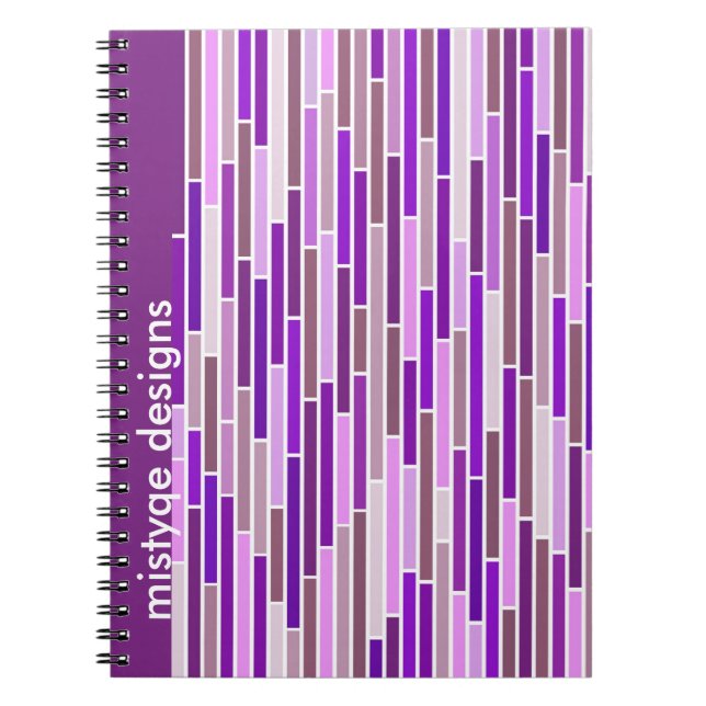 Caderno Espiral Lixado no notebook roxo (Frente)