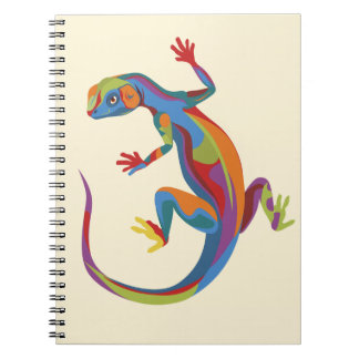 Caderno Espiral Lizard pintado