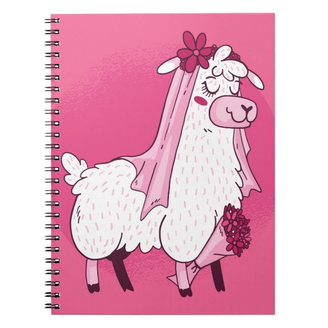 Caderno Espiral Llama Bride (Frente)