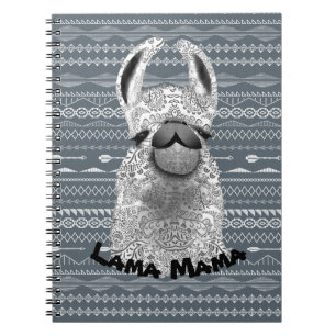 Caderno Espiral Llama Mama Personalizada