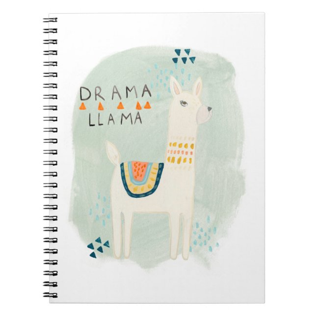 Caderno Espiral Llama Squad - Drama Llama (Frente)