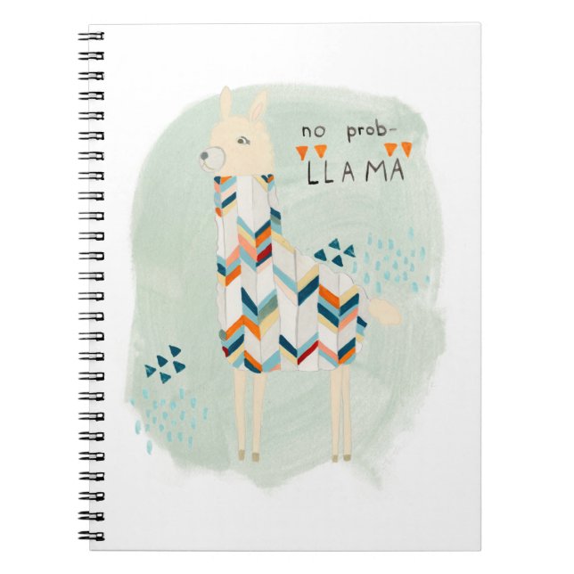 Caderno Espiral Llama Squad - Sem Prob-llama (Frente)
