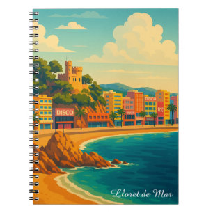 Caderno Espiral Lloret de Mar Espanha Arte