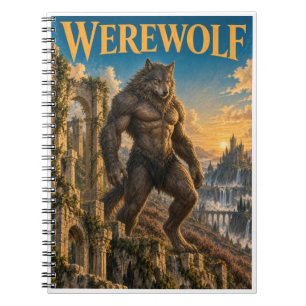 Caderno Espiral Lobisomem, Monstro da Fantasia Gótica