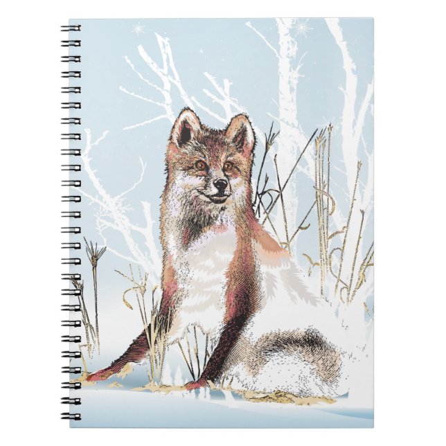 Caderno Espiral Lobo de inverno (Frente)