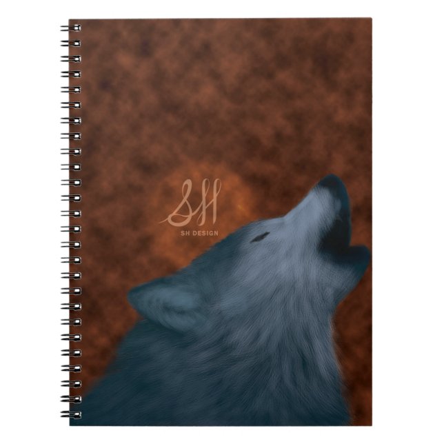 Caderno Espiral Lobo do urro (Frente)