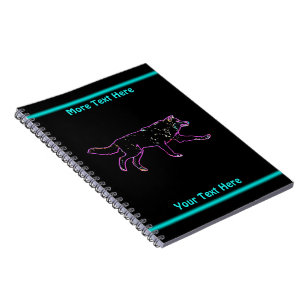 Caderno Espiral Lobo Elétrico
