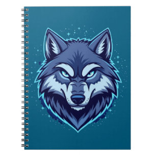 Caderno Espiral Lobo Feroz – Símbolo de Força e Liberdade