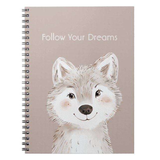 Caderno Espiral Lobo Segue Teus Sonhos (Frente)