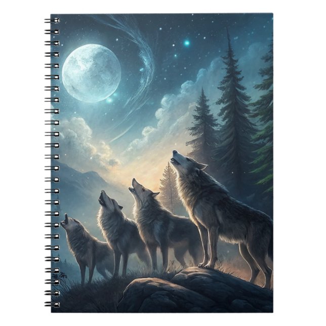 Caderno Espiral Lobos (Frente)