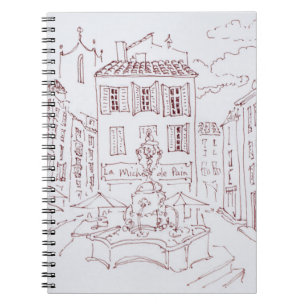 Caderno Espiral Local dos Tanneurs Aix en Provence, França